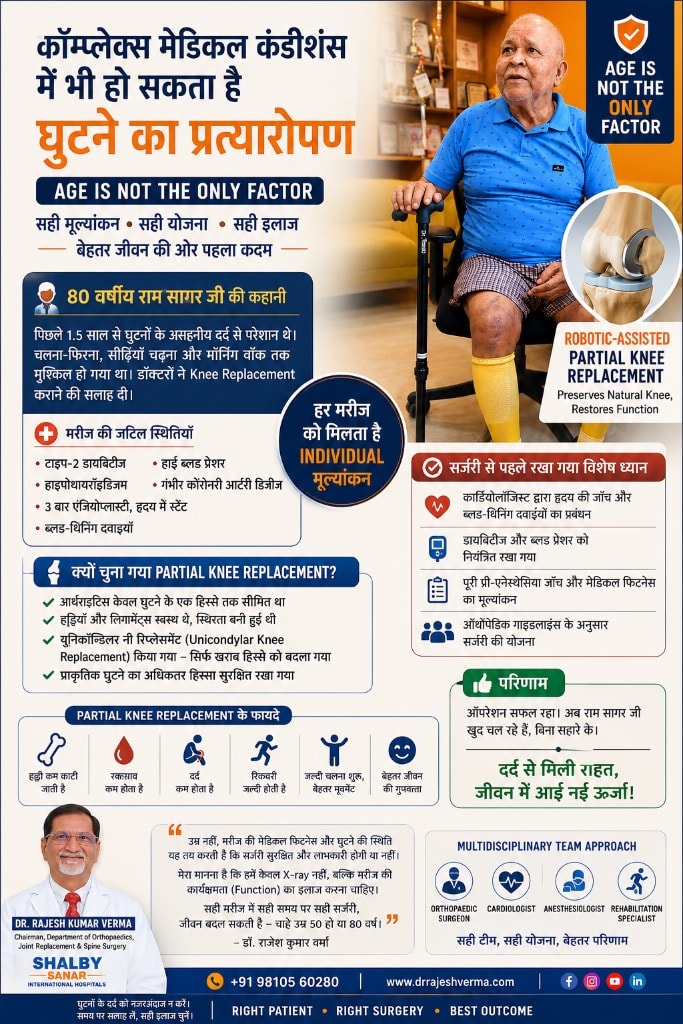 Age Is Not the Only Factor — Partial Knee Replacement for Complex Medical Conditions