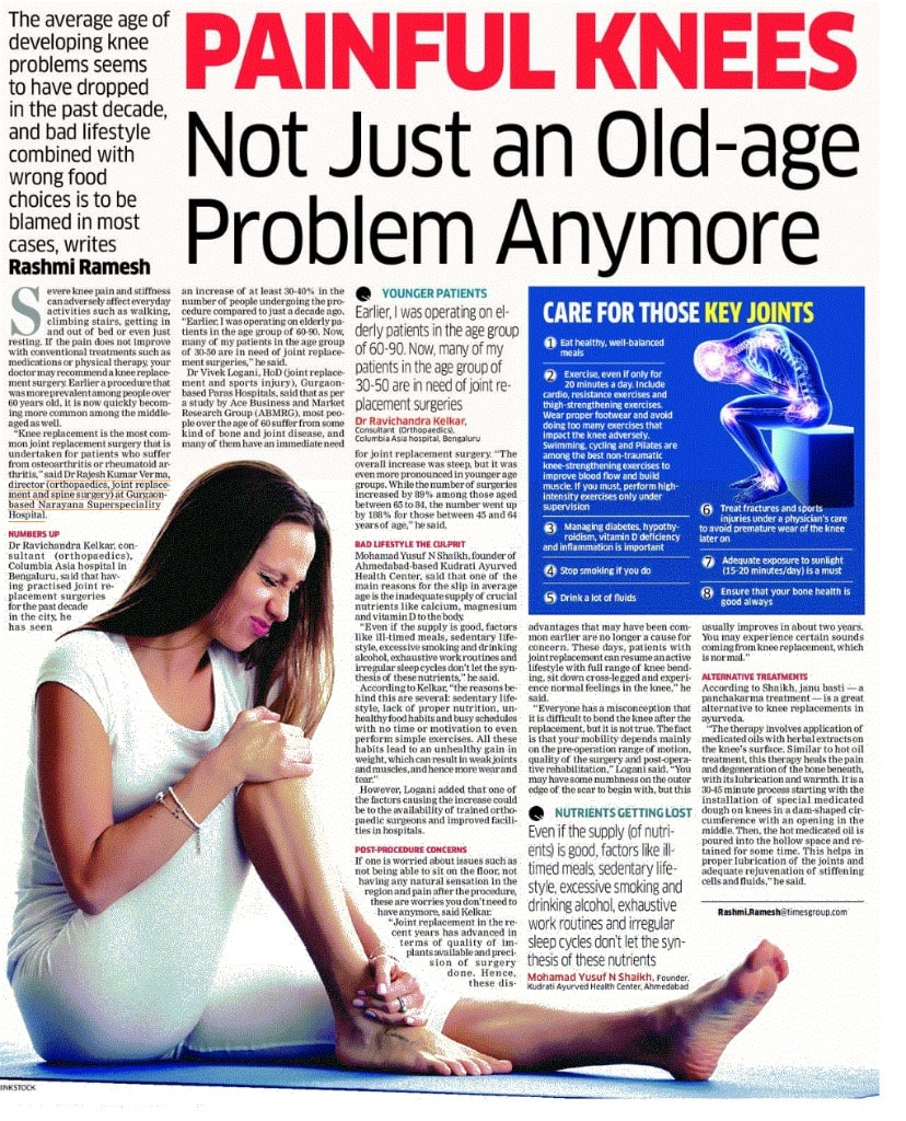 Painful Knees — Not Just an Old-Age Problem Anymore